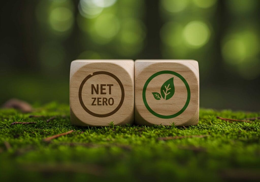 Net zero and carbon neutral concept